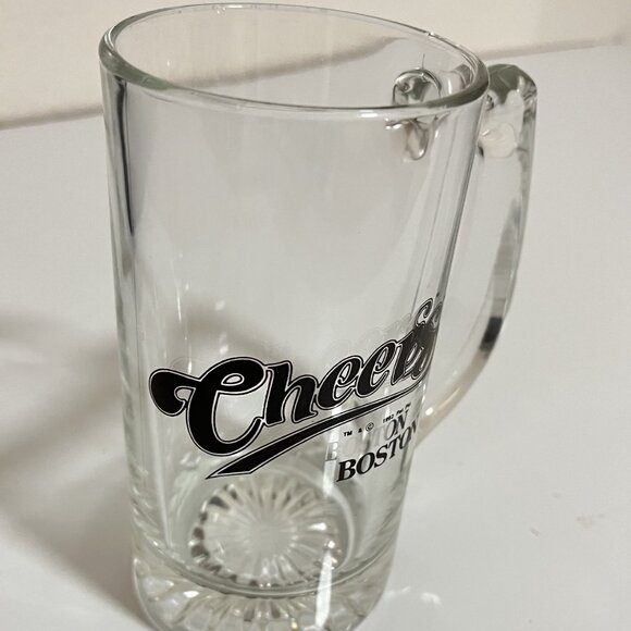 CHEERS BOSTON 1992 GLASS 12 oz BEER MUG 5.5'tall/PREOWNED - Picture 4 of 7